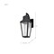 Nuvo Lawrence - 1 Light Medium Wall Lantern - Matte Black with Clear Seeded Glass 60/8132 - alternate 5
